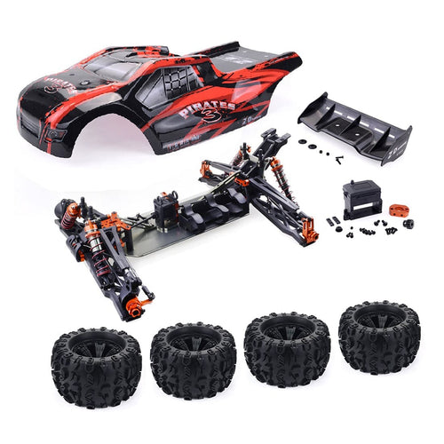 ZD Racing 9021-V3 1/8 4WD 110km/h DIY Brushless RC Car Truggy Frame KIT Kit - stirlingkit