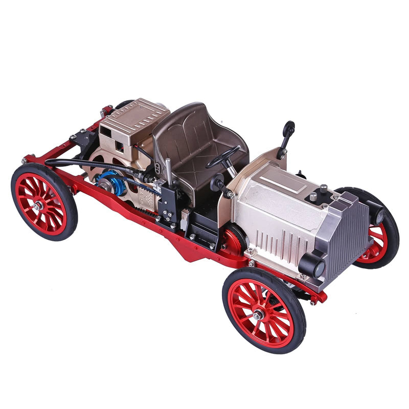 Teching Assembly Vintage Classic Car Metal Mechanical Model Toy with Electric Engine 310+pcs - stirlingkit