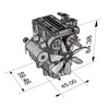 TOYAN FS-L200 Two Cylinder Four Stroke Nitro RC Engine Model For 1/10 1/12 1/14 RC Car Ship Model - stirlingkit