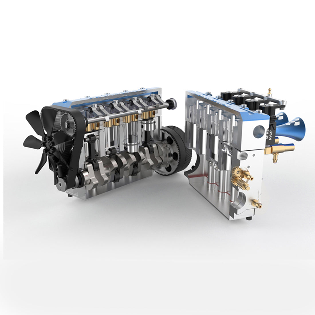 Fs400 Less Engine FS-L400 Inline 4 Cylinder 4 Stroke Assembly Engine Model - Stirlingkit