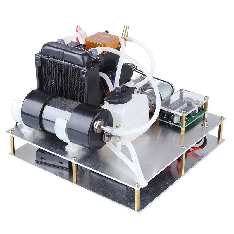 DIY TOYAN Methanol Engine Model Modified into Micro Water-cooled Generator Set - stirlingkit