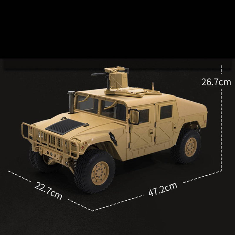 HG P408 1/10 2.4G 4WD 16CH 30km/h RC Model Car Light Sound Function U.S.4X4 Truck without Battery Charger - stirlingkit