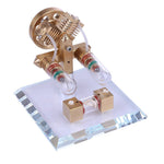 Stirling Engine Kit V Shape Model Free-piston Double-cylinder High-end Creative Gifts for Collection - stirlingkit