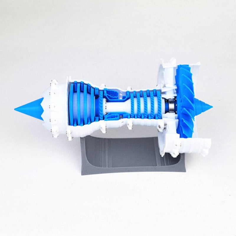 3D Printed Aero Engine Model Turbofan Jet Engine Model DIY Stem Engine Toy - Ordinary Static Type - stirlingkit