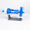 3D Printed Aero Engine Model Turbofan Jet Engine Model DIY Stem Engine Toy - Ordinary Static Type - stirlingkit