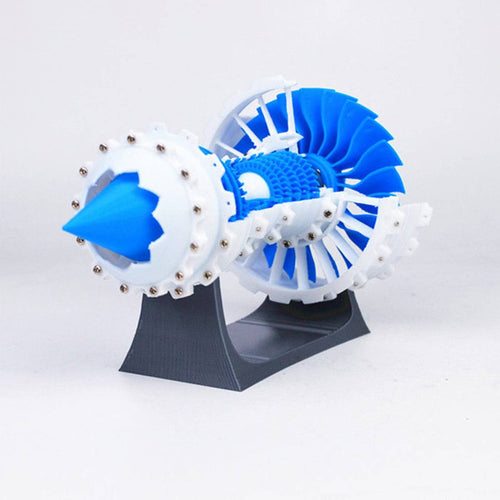 3D Printed Aero Engine Model Turbofan Jet Engine Model DIY Stem Engine Toy - Ordinary Static Type - stirlingkit