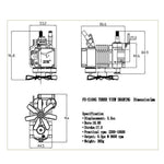 4 Stroke RC Engine Gasoline Engine Model Kit for RC Car Boat Airplane - Toyan FS-S100G - stirlingkit