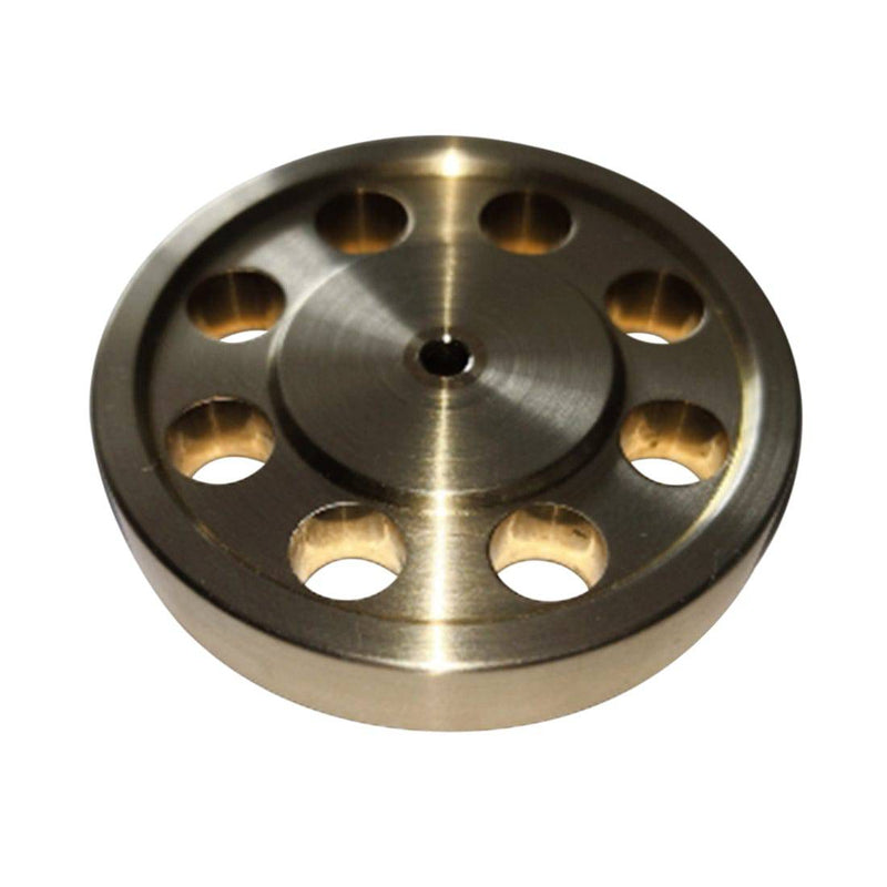 44mm Diameter 3mm Center Bore 8 Hole DIY Accessory Brass Flywheel for Stirling Engine Model - stirlingkit