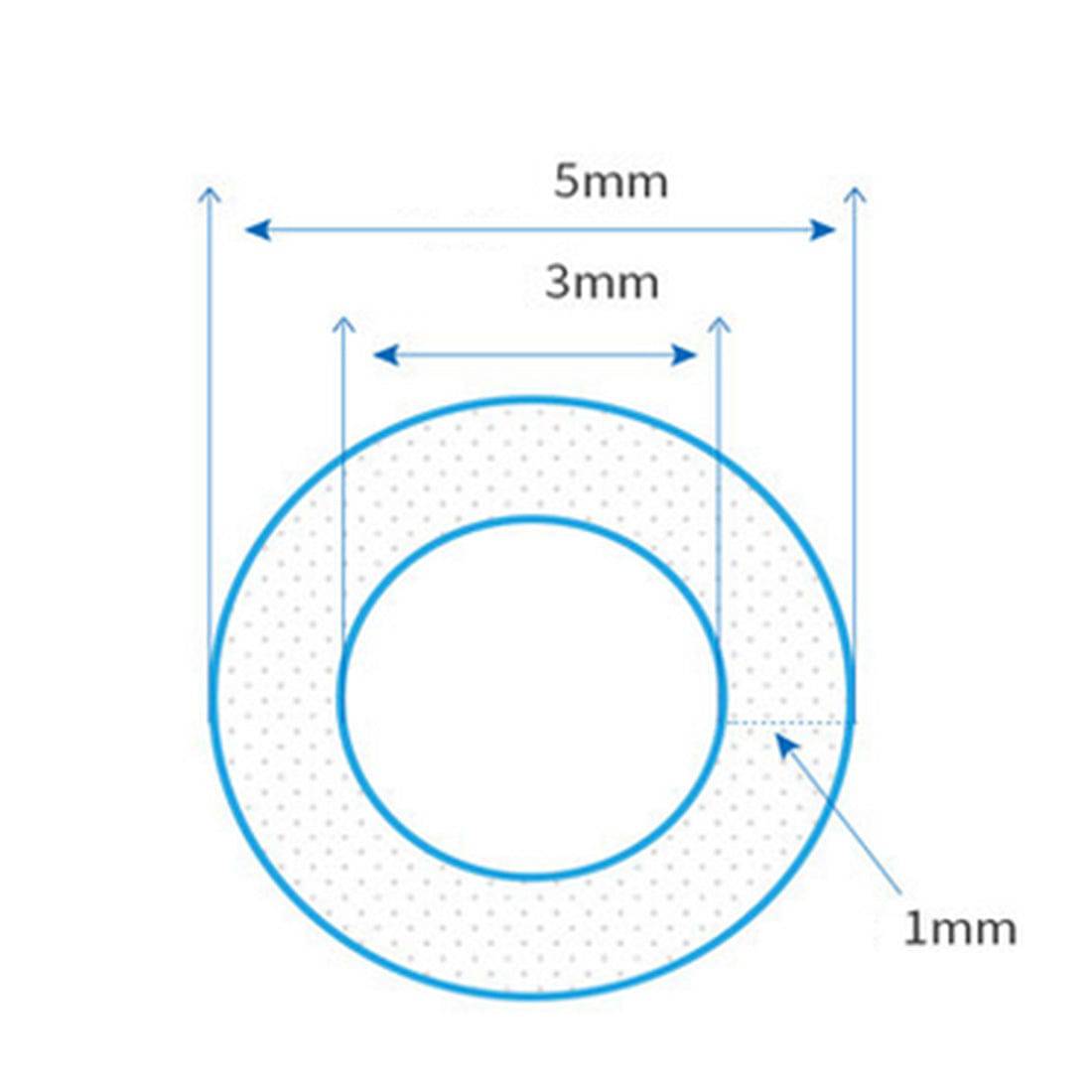 3mm ID x 5mm OD 1M Heat-resistant Peristaltic Pump Silicone Rubber Tubing Hose - stirlingkit