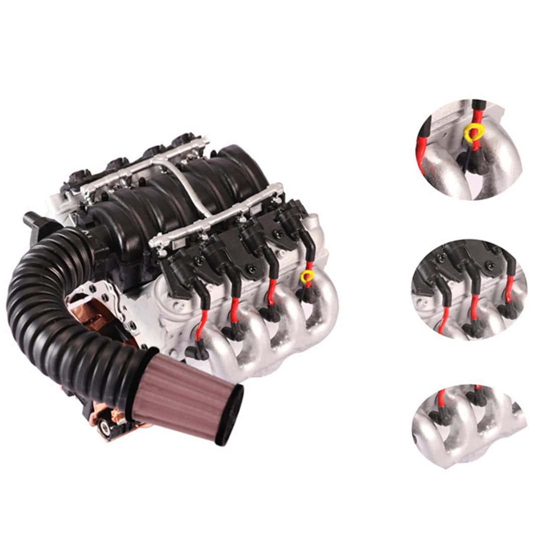 V8 Engine Hood Fan Radiator for Traxxas Trx4 - stirlingkit
