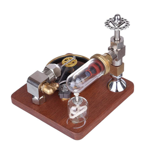 Adjustable Speed Stirling Engine Model with Horizontal Flywheel  Experiment Toy - stirlingkit