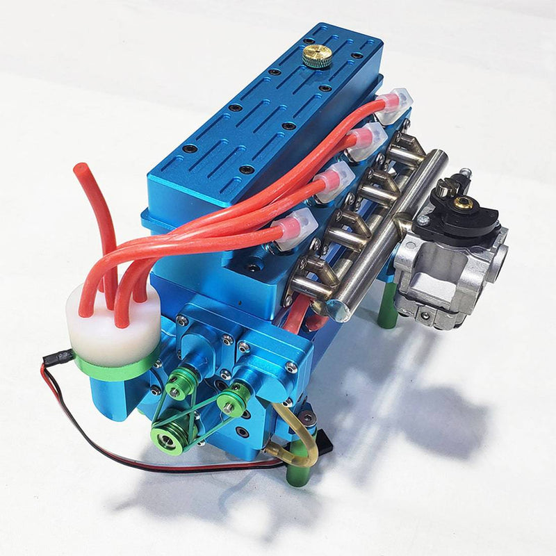 32cc Four-cylinder In-line Water-cooled Gasoline Engine for RC Car Ship - stirlingkit