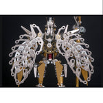 513Pcs DIY Metal Mechanical Mecha Puzzle Model Kit 3D Assembly Pawns Jigsaw Crafts - Guan Yu - stirlingkit
