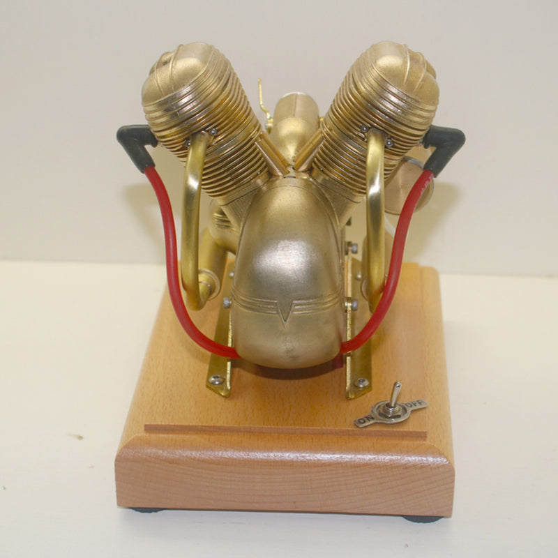3.2cc Mini OHV Horizontal V-Twin Four-stroke Gasoline Engine ICE Model ...