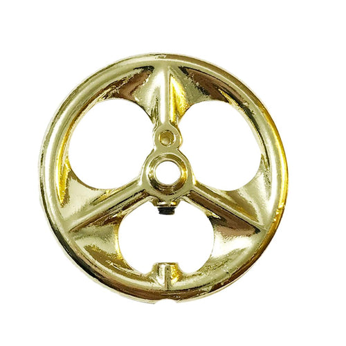 56mm Diameter 6mm Center Bore DIY Accessory Large Flywheel for Stirling Engine Model - Golden - stirlingkit