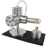 STEM Hot Air Engine Model Educational Toy Kits with Generator and LED Bulb - stirlingkit