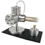STEM Hot Air Engine Model Educational Toy Kits with Generator and LED Bulb - stirlingkit