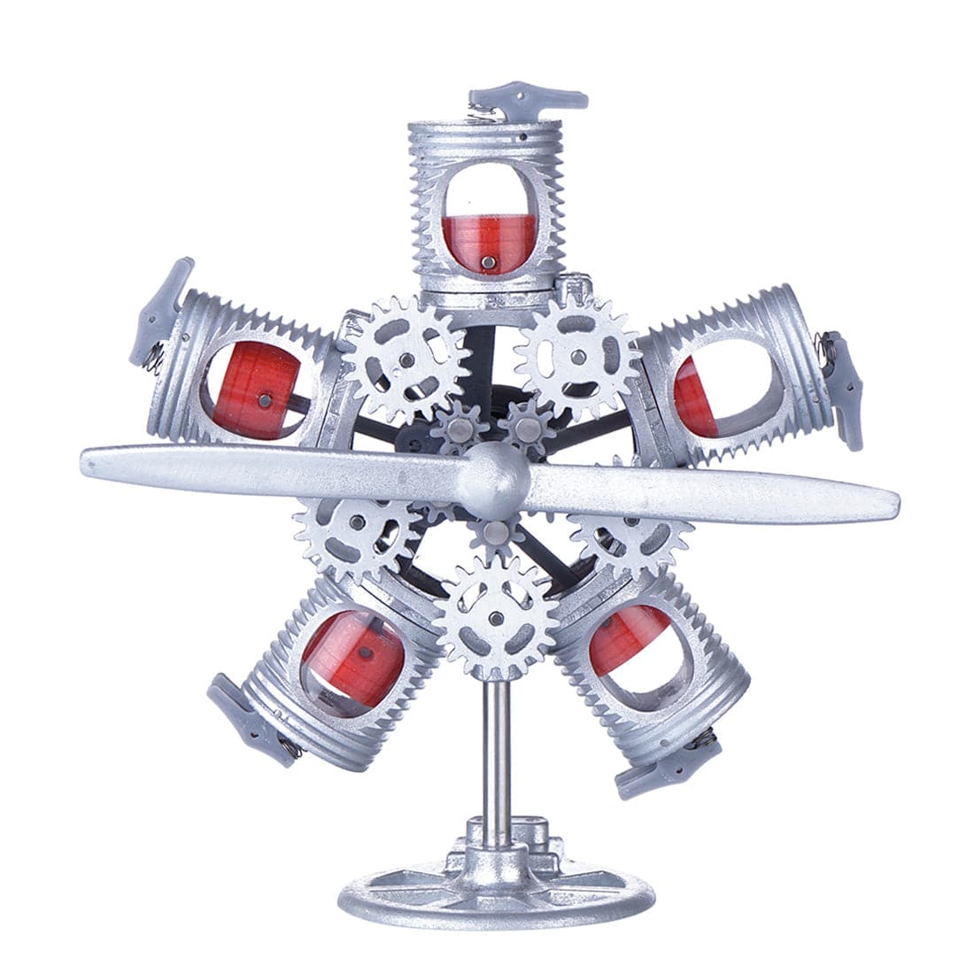 Assembly Radial Engine Model 5 Cylinder Star Engine Toy Collection Decoration - stirlingkit