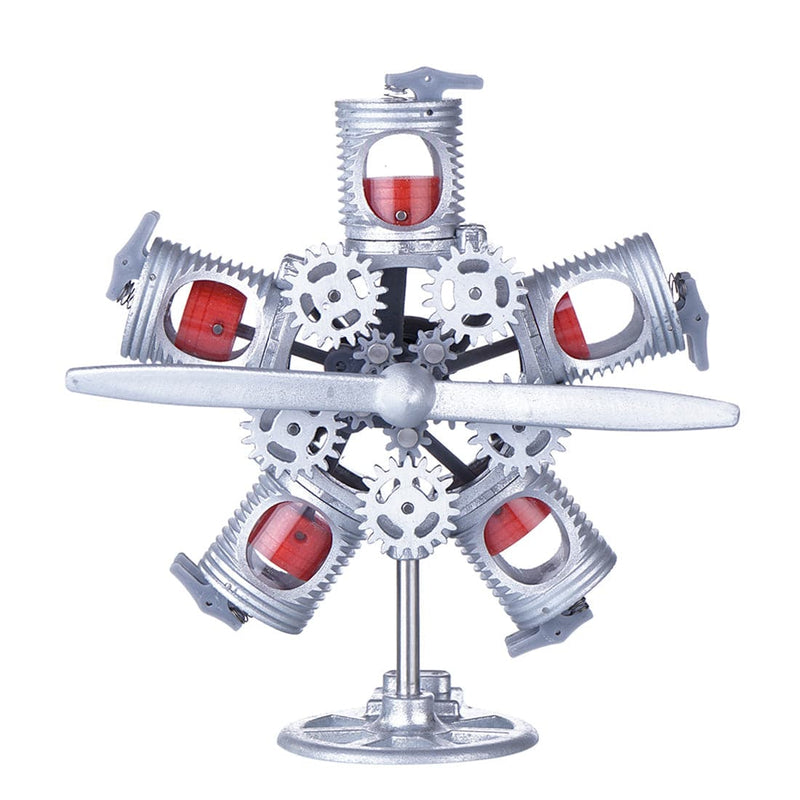 Assembly Radial Engine Model 5 Cylinder Star Engine Toy Collection Decoration - stirlingkit