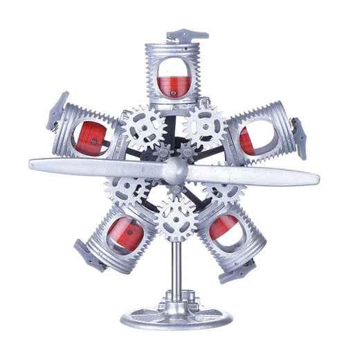 Assembly Radial Engine Model 5 Cylinder Star Engine Toy Collection Decoration - stirlingkit