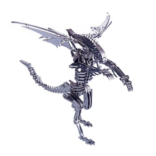 DIY Stainless Steel Metal Puzzle Model Kit Assembly Crafts - Winged Beast - stirlingkit