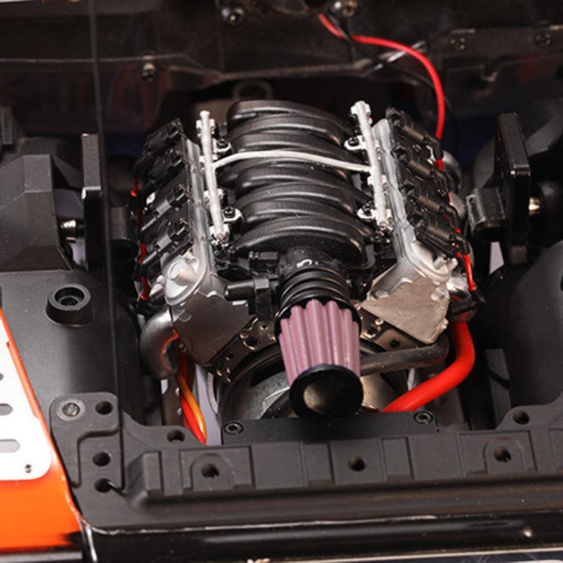 RC-Hub V8 Engine Fan Radiator Kit - Simulated Cooling Cover For 1/10 TRX4 RC Crawler Cars