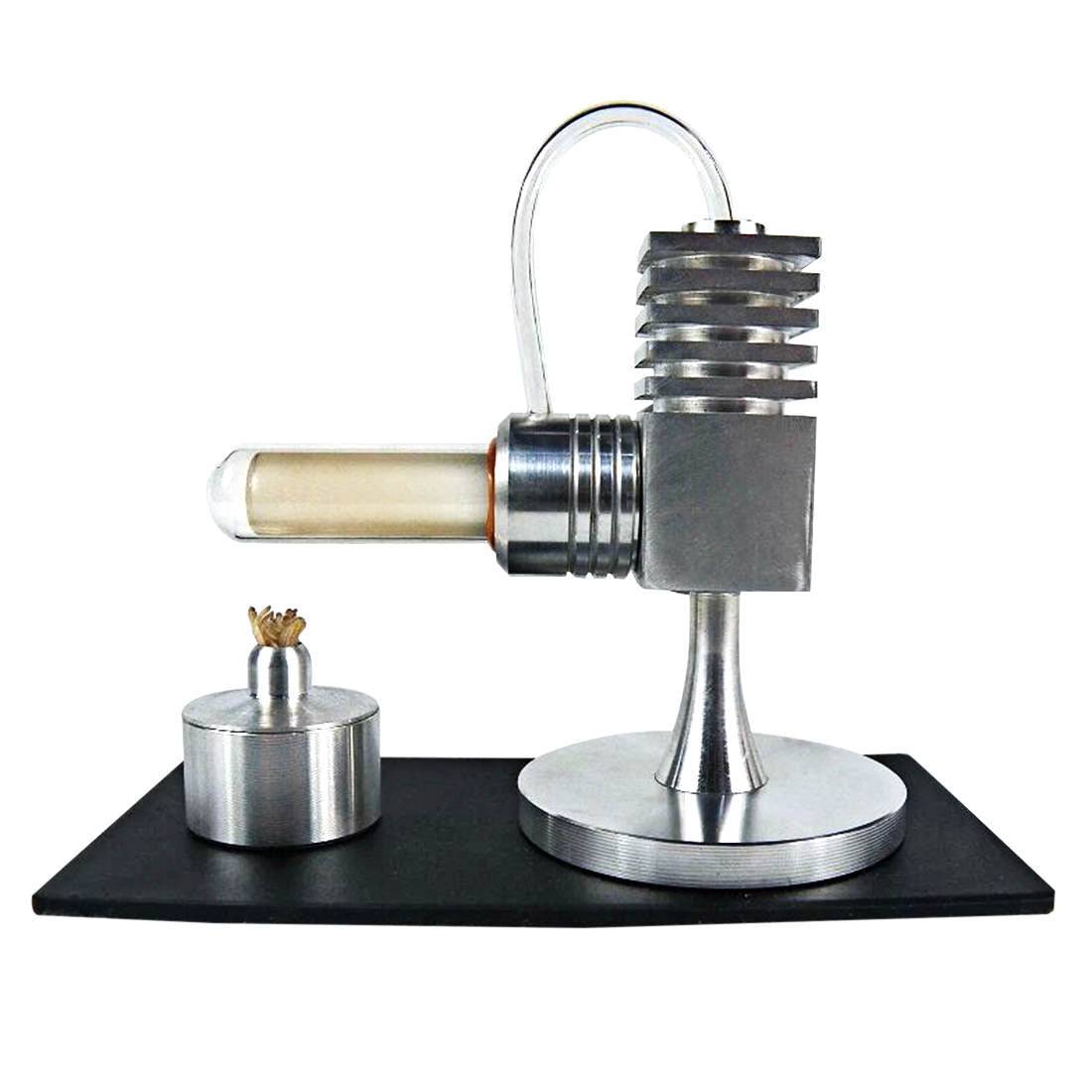 STEM Hot Air Engine Model Educational Toy Kits with Generator and LED Bulb - stirlingkit