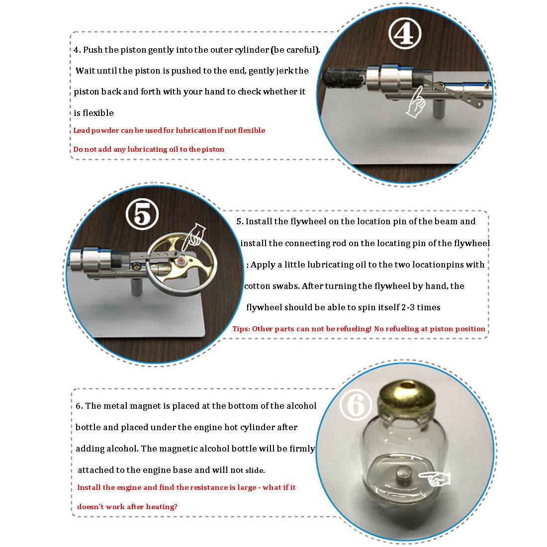 Stirling Engine Kit Single Cylinder Big Flywheel Travelling Wave Thermoacoustic Engine - stirlingkit