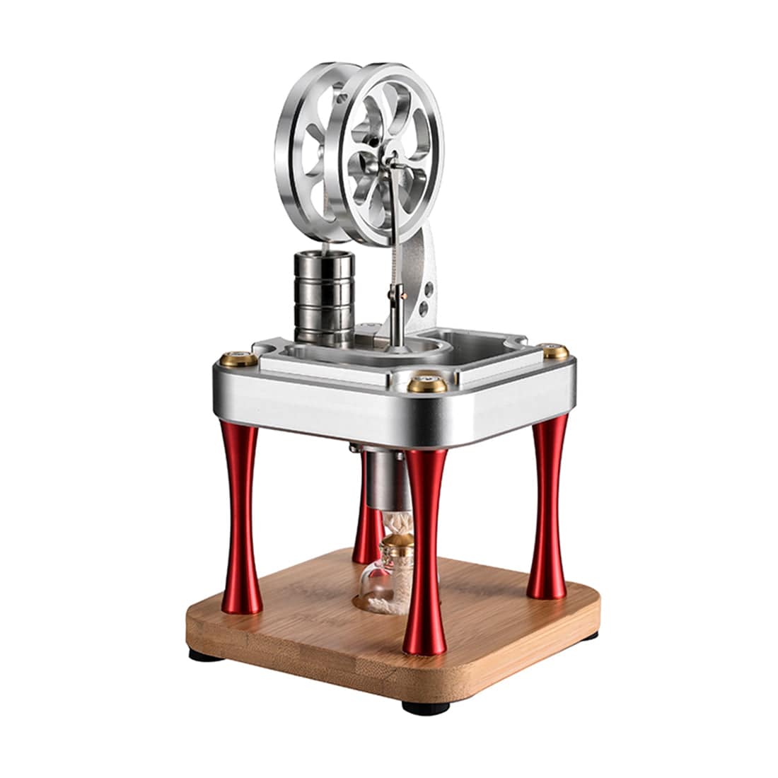 Water Cooled High Temperature Stirling Engine Model Metal Science Experiment Engine Toy - stirlingkit