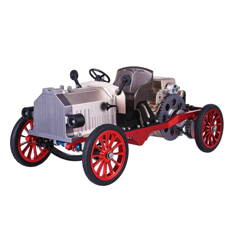 Teching Assembly Vintage Classic Car Metal Mechanical Model Toy with Electric Engine 310+pcs - stirlingkit