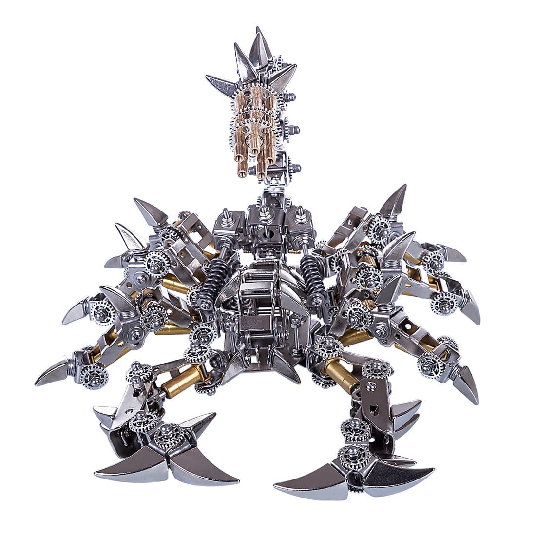 Metal DIY Assembly Model Kit 3D Stainless Steel War Scorpion Mechanical Model - stirlingkit