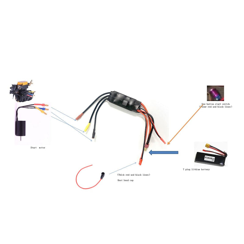 Toyan Engine Starting ESC Module for FS-S100 FS-S100(W) - Toyan Methanol Version - stirlingkit