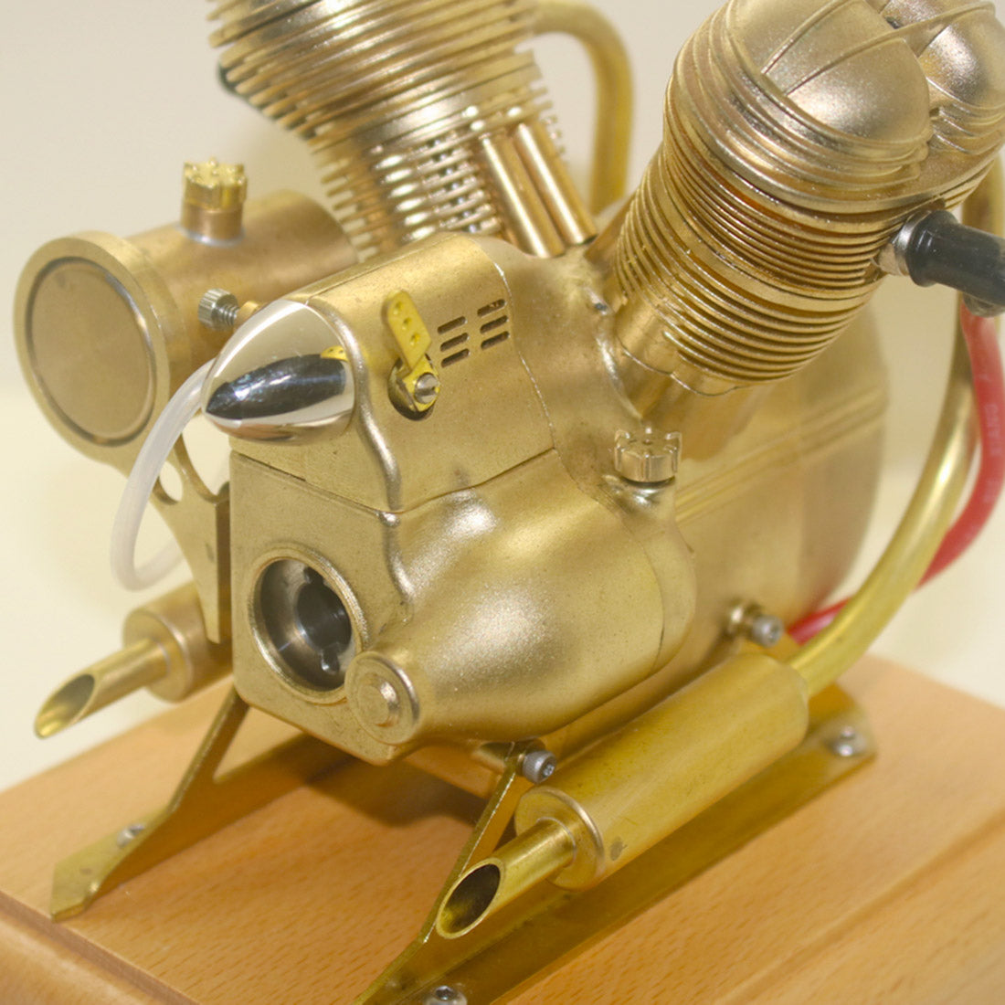 3.2cc Mini OHV Horizontal V-Twin Four-stroke Gasoline Engine ICE Model V35 - stirlingkit