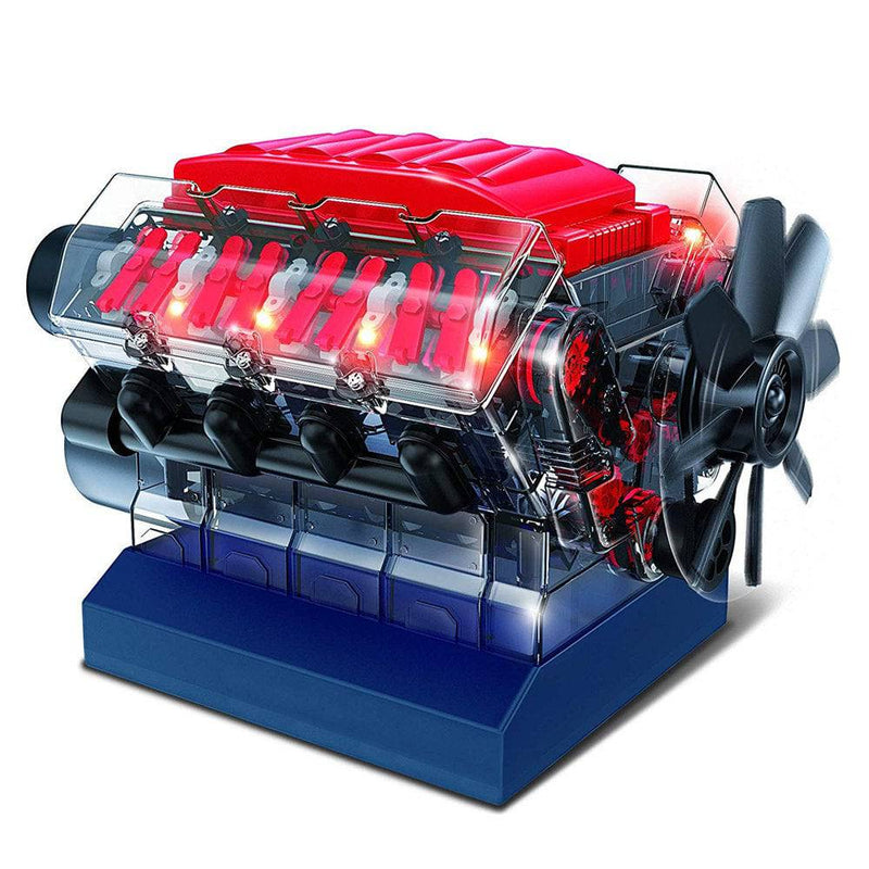 V8 Combustion Engine Model Building Kit STEM Toy Science Experiment - stirlingkit
