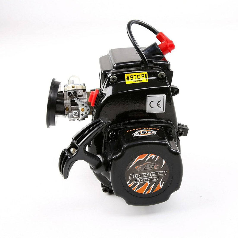 45CC 2 Stroke 4 Bolt Engine RC Engine Gas Engine For 1/5 Rovan HPI KM BAJA RC Car - stirlingkit