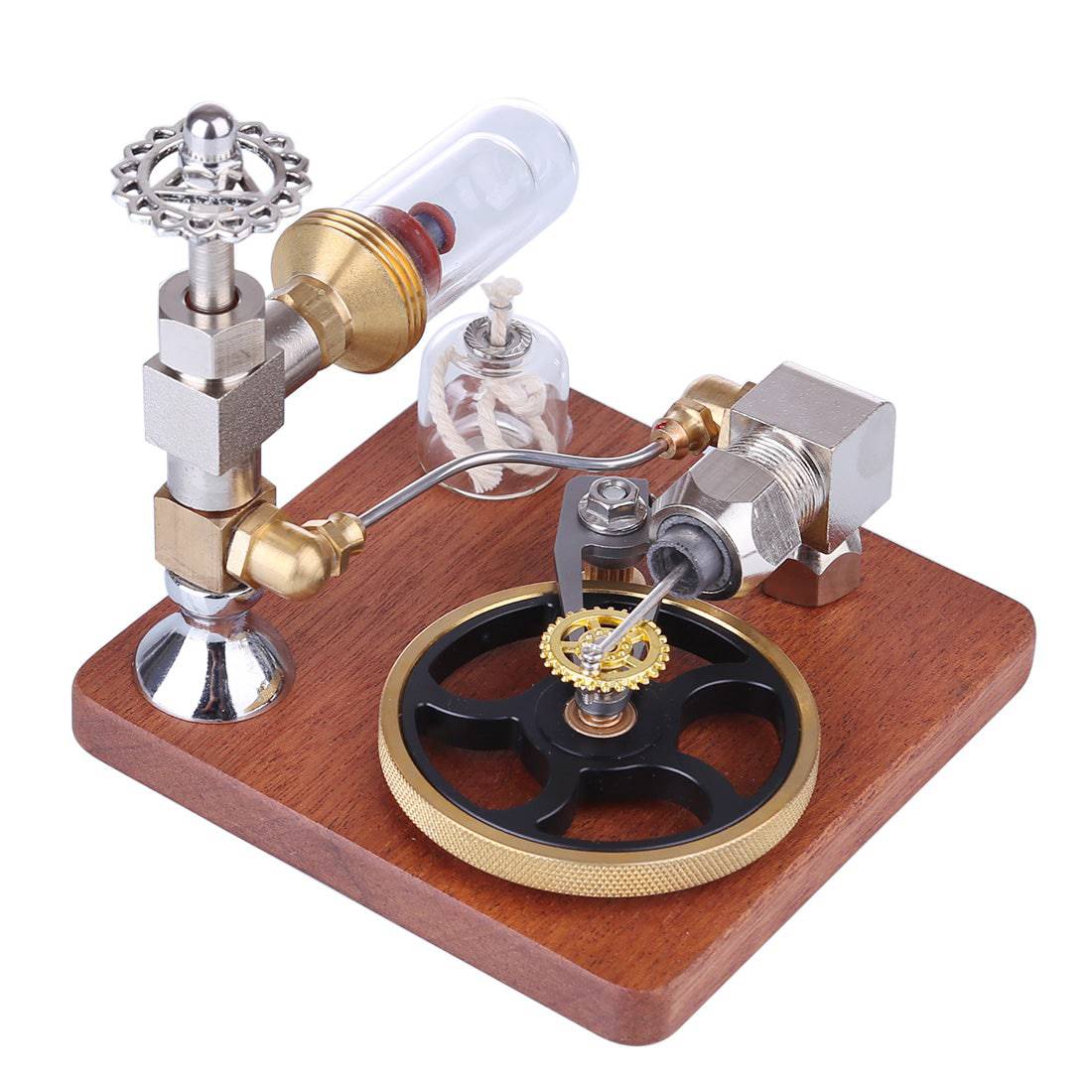 Adjustable Speed Stirling Engine Model with Horizontal Flywheel  Experiment Toy - stirlingkit