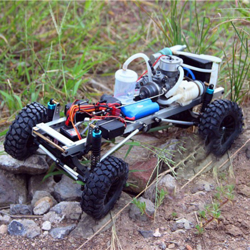 Level 15 Methanol Engine DIY 4WD Electric Generator with Reverse Function 2.4G RC Off-road Climbing Car Model（Has been installed） - stirlingkit