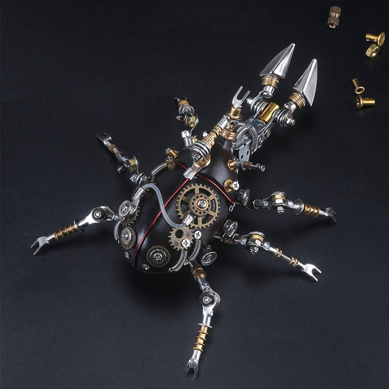 324Pcs Metal Insect Puzzle Model Kit 3D DIY Mechanical Assembly Jigsaw Crafts - Unicorn - stirlingkit