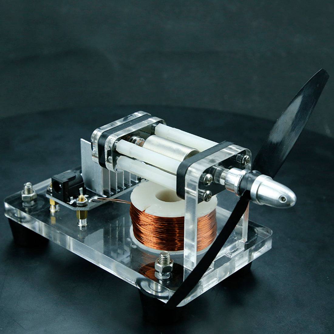 Fan Blade High-speed Hoyer Electric Unicoil Motor Physical Experiment Engine Model Kit - stirlingkit