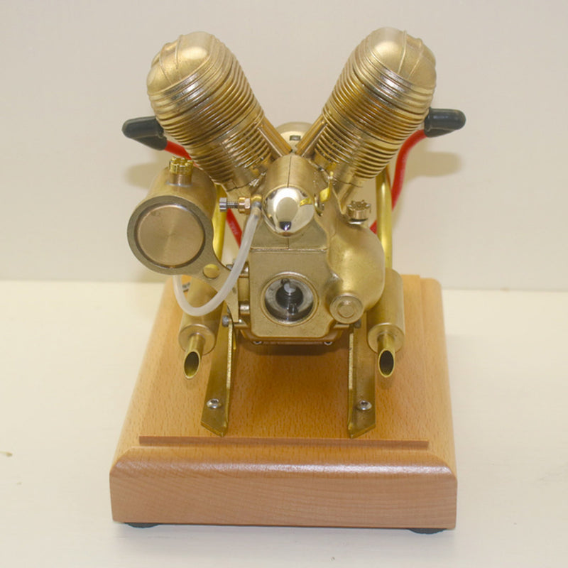 3.2cc Mini OHV Horizontal V-Twin Four-stroke Gasoline Engine ICE Model ...