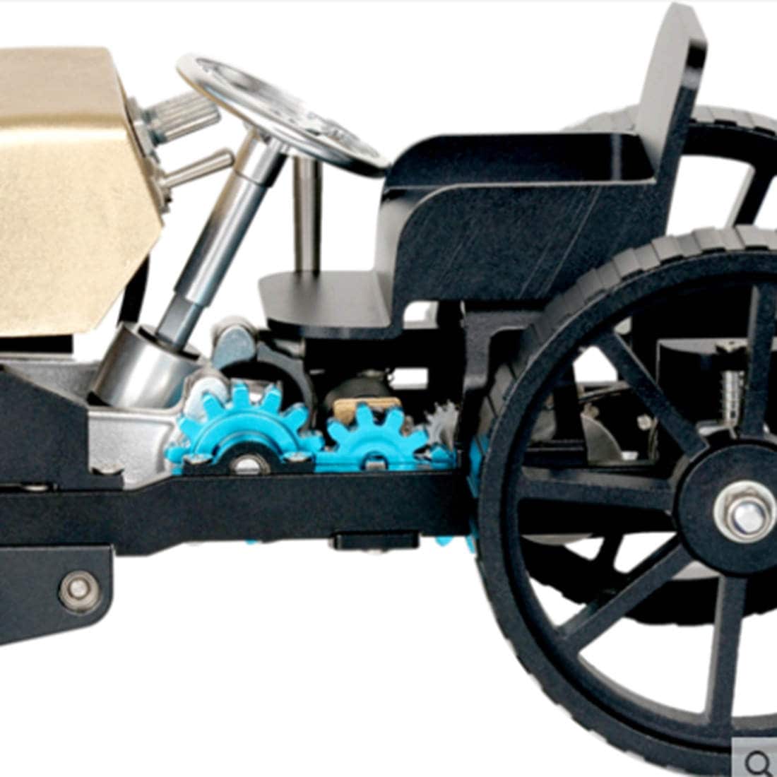 Teching Creative All-metal Retro Car Model High Challenge Assembled Electric Model Kit - stirlingkit