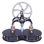 Peanut Shaped Double Cylinder Low Temperature Difference Stirling Engine Model Educational Engine Model - stirlingkit
