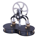 Peanut Shaped Double Cylinder Low Temperature Difference Stirling Engine Model Educational Engine Model - stirlingkit