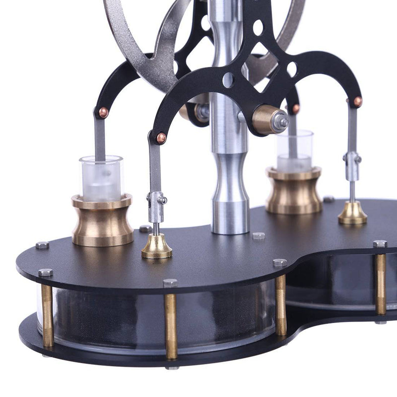 Peanut Shaped Double Cylinder Low Temperature Difference Stirling Engine Model Educational Engine Model - stirlingkit