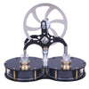 Peanut Shaped Double Cylinder Low Temperature Difference Stirling Engine Model Educational Engine Model - stirlingkit