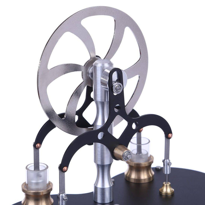 Peanut Shaped Double Cylinder Low Temperature Difference Stirling Engine Model Educational Engine Model - stirlingkit