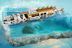 94pcs Deap Sea Mechanical Submarine Model Building Kit-Elusive Nautilus - stirlingkit