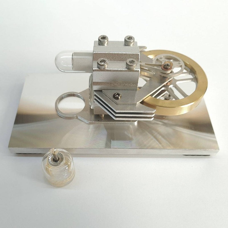 Hot Air Stirling Engine Motor Model Educational Toy Horizontal Stirling Engine Model - stirlingkit