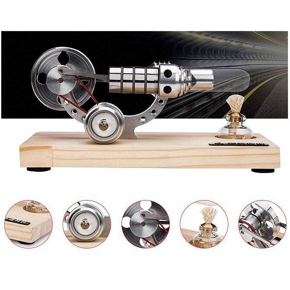 Hot Air Stirling Engine Colourful LED Education Toy Electricity Power Generator Kits - stirlingkit