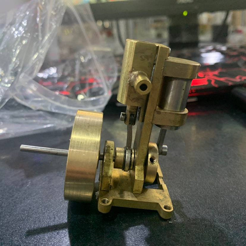 Mini Vertical-type Steam Engine Model Without Boiler - stirlingkit